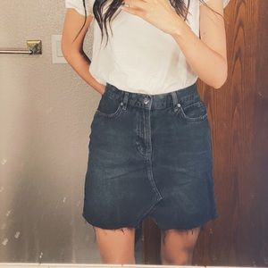 Brandy Melville black jean skirt